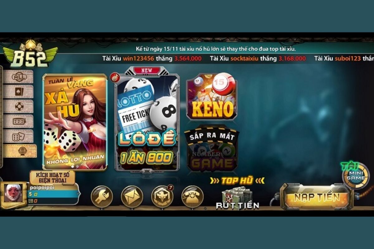 Tải game đánh bài rút tiền mặt B52 Club