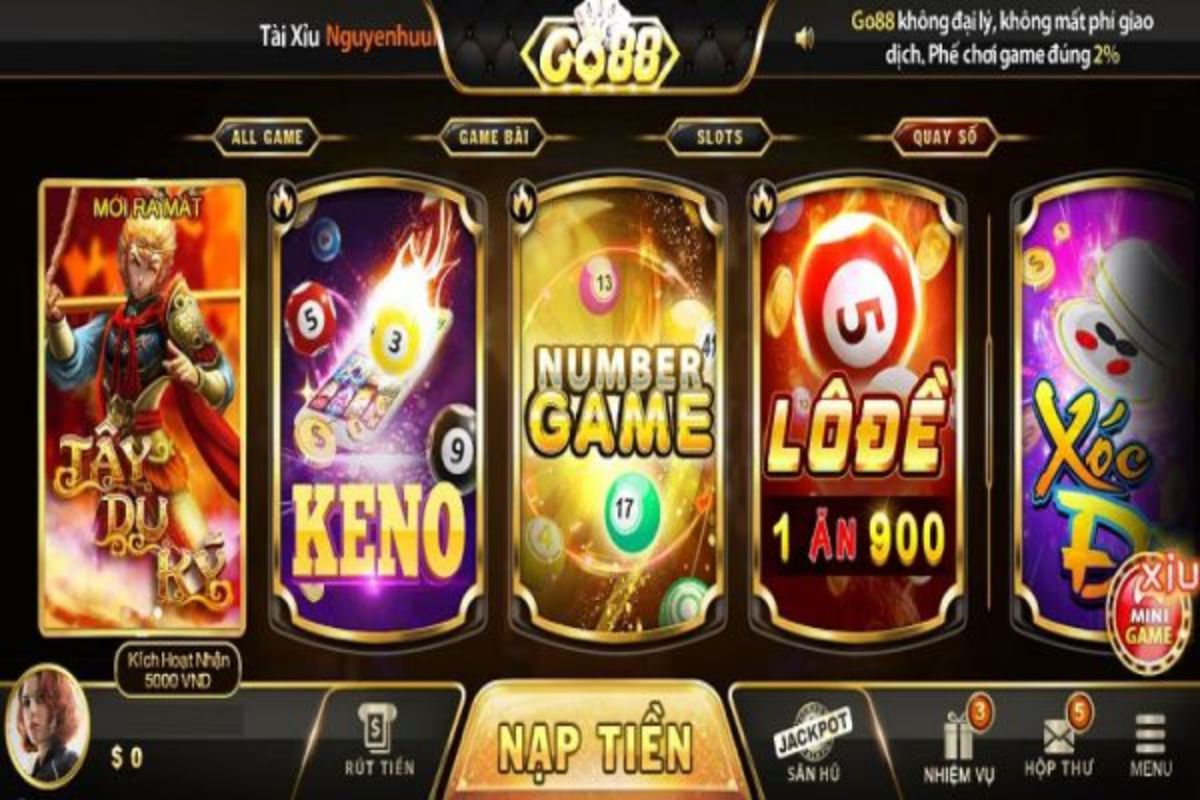 Game đánh bài online đổi tiền mặt Go88