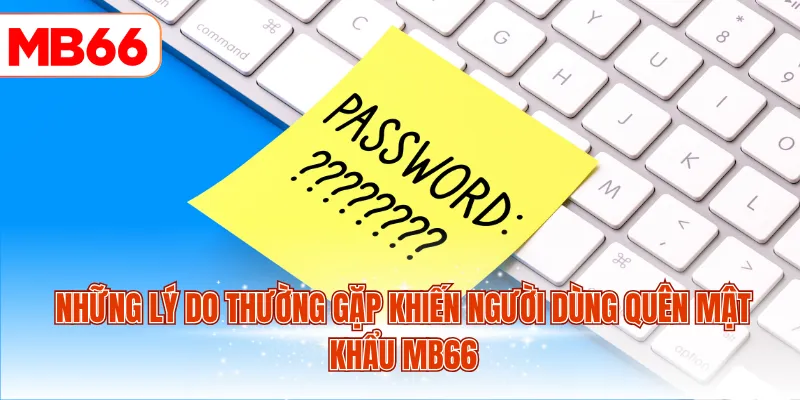 Những lý do thường gặp khiến người dùng quên mật khẩu MB66