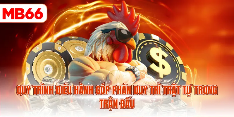 Quy trình điều hành góp phần duy trì trật tự trong trận đấu